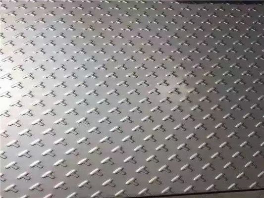 House Floor Diamond Pattern Steel Checkerboard Metal Sheets 8mm Thick